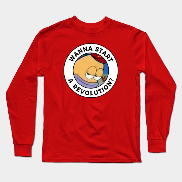 Revolution? Leftist Meme Long Sleeve T-Shirt by Football from the Left